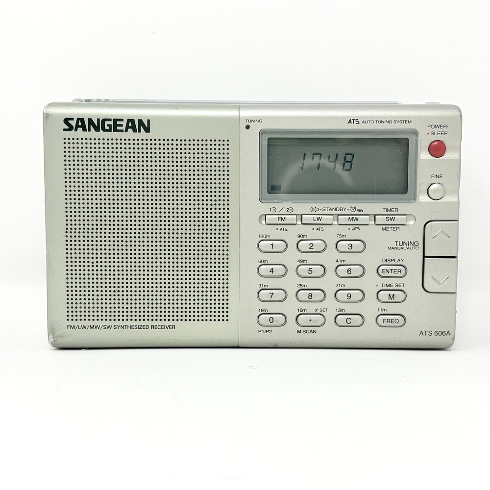 Sangean ATS-606A FM LW MW SW World Band Radio Receiver Tested Working 1990s Vtg